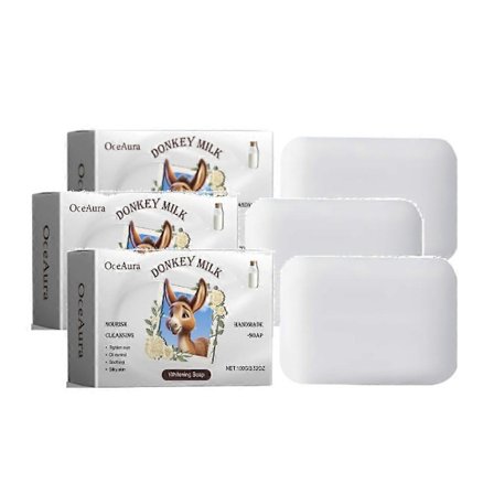 1-3 stk. Eselmelk Blekesåpe Eselmelksåpe Naturlig Fuktighetsgivende Huden Forebygger Rynker Ungdommelig Og Vakker