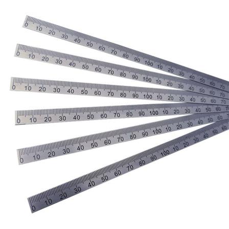 Fleksibel rustfri stållineal 30 cm x 10 mm, Syværktøj