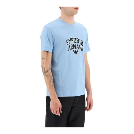Emporio Armani, T-Shirts Blauw, Heren, Maat:XL