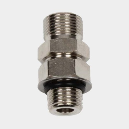 Nippelsats för styrpump hydraul, Rak (2-pack)