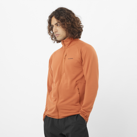 Salomon - Couches intermédiaires Vêtements Sntial Lightwarm Fz M - Sierra