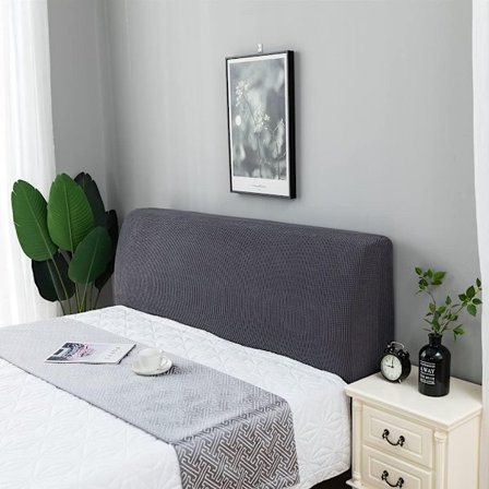 Stretch enfärgad sänggavelöverdrag All-Inclusive sänggavel dammskydd överdrag Queen King Size