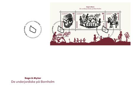 Danmark - EUROPA 2022 Sagn og myter - Førstedagskuvert med miniark