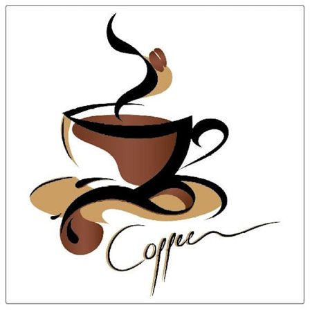 Självhäftande Kakeldekor Kaffe 12-pack