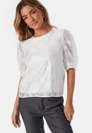 Pieces Pcnala 2/4 JAQUARD TOP JAQUARD Klær