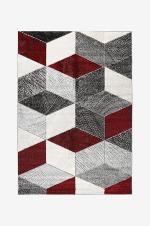 InHouse Group - Teppe LUNDBY - Rød - Glattvevde tepper - 133X190 - Fra Homeroom