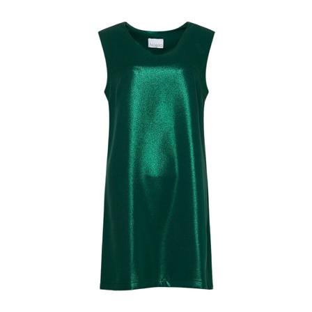 Noella Tina V-Neck Kjole Grøn, Dame