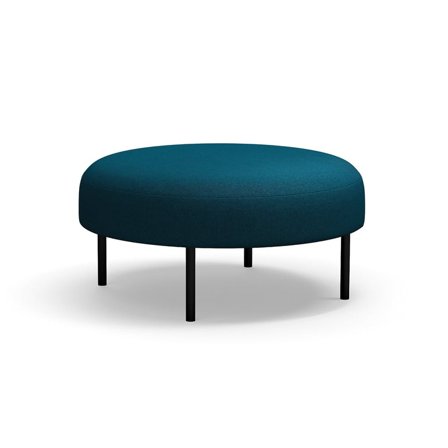 Puff VARIETY, med ben, Ø900 mm, stoff Blues CSII, petroleumsblå