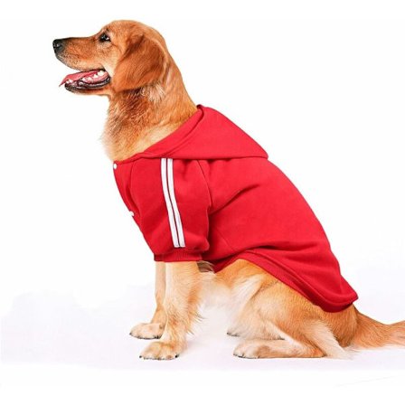 Afslappet hættetrøje til hunde, kæledyrstøj, blødt og behageligt vintertøj, egnet til mellemstore til store hunde, sort, 5XL