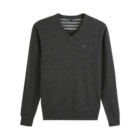 Eden Park, V-neck Knitwear Bruin, Heren, Maat:XL