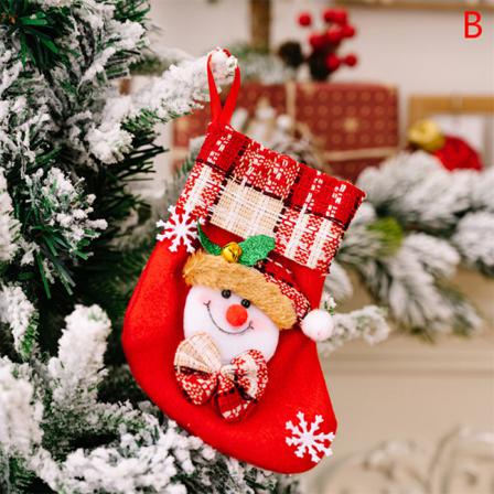 1st Julsockor Godispåse Tecknad Små Strumpor Presentpåse Xmas