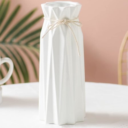 Vaser Bordsdekoration Keramik Modern Vas Vintage Vit Vas För Pampasgräs Blommor Torkade Blommor Vit Blomvas Vaser_tfrf