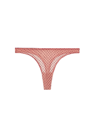 Understatement Mesh Thong Trosor Dam Rosa XS