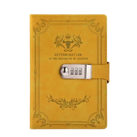 Lösenordsbok Dagbok GUL gul