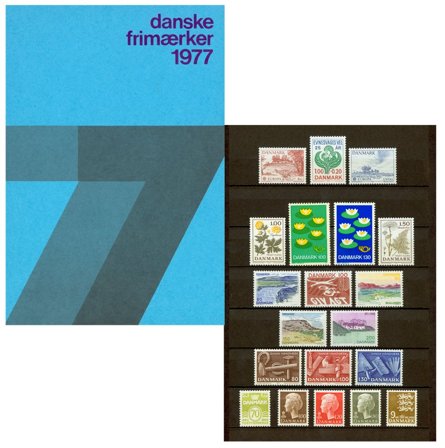Danmark - Årsmappe 1977