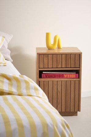 Jotex - Nattbord Mdf With Ash Veneer,Natural - EIRA - Kjøp Nattbord hos Jotex