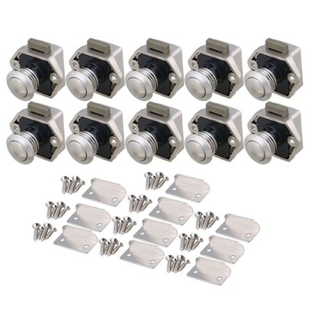 10pcs Push Button Cabinet Latch For Rv Camper Motorhome Caravan Doors