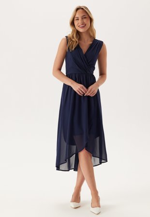 Bubbleroom Occasion - High-Low Sleeveless Chiffon Dress - 44