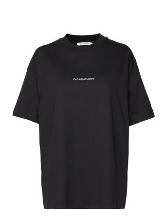 Back Lightbox Ck Tee T-shirt Top Sort Calvin Klein Jeans