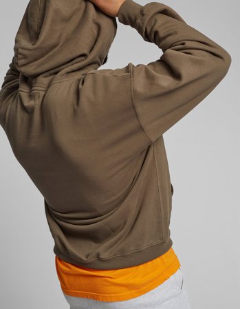 Organic Oversized Hood - Faded Black L