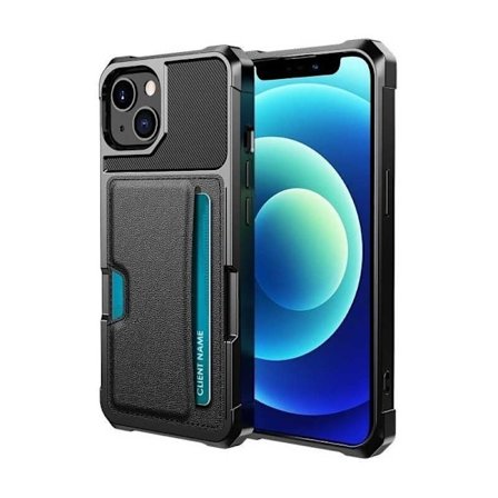 iPhone 14 Iskunkestävä kansi korttipaikalla Solid V2