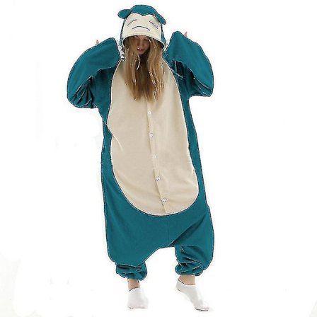 Voksne One-piece Pyjamas, Animal Kigurumi Onesie Kompatibel med Mænd Kvinder Full Body Pyjamas Tegnefilm Snorlax Pyjamas kostume