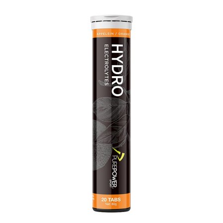 PurePower Hydro 20 tabs Appelsinsmag 20 tabs., Sport & Velvære, Protein & Energi, Elektrolytter