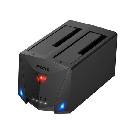 Fideco HDD/SSD telakointiasema USB 3.2:lla ja SATA I / II / III:lla