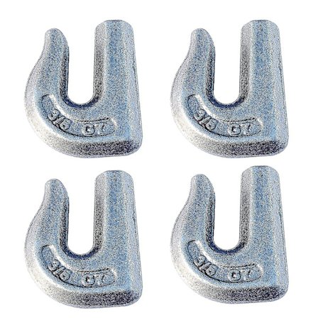Svejsbar Grab Kæde Krog G70 3/8" Svejsbar Kæde Grab Kroge Spand Fladbords Trailer Wrecker Træk Fastgørelse Smedt Stål Arbejdsbelastningsgrænse: 6600 