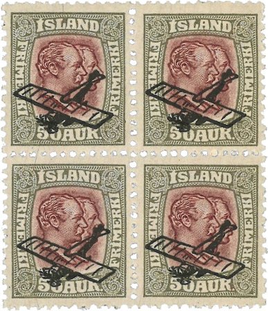 Island 1928 - AFA 124 - Postfrisk 4-blok