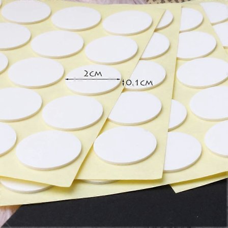 100 stk. lysveke-klistremerker, dobbeltsidige prikker veke-klistremerker varmebestandig dobbeltsidige klistremerker for DIY-lys