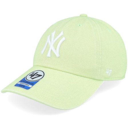 47 Brand - MLB Grön unconstructed Keps - Kids New York Yankees Clean Up Aloe Dad Cap @ Hatstore
