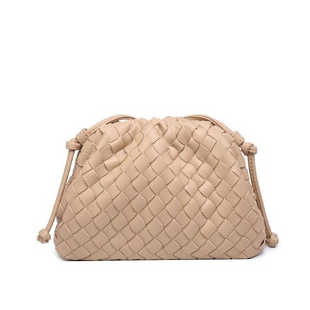 Molnryggsekk 2024 ny stil veske dame ku skinn rynkete dumpling veske dame håndveske skulderveske MJ51 Khaki Khaki Khaki Khaki