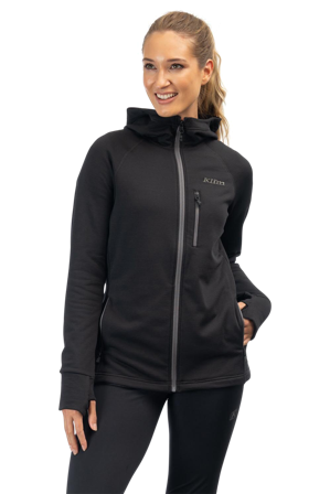 Motorradhoodie Klim Halo Damen Schwarz XL