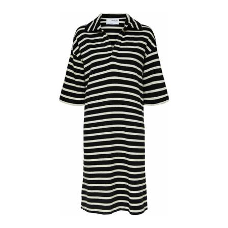 Selected Femme Tala 2/4 short Kjole Sort, Dame