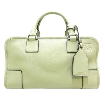 Loewe Pre-owned, Pre-owned Leather handbags Groen, Dames, Maat:ONE Size