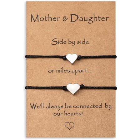 Morsdags smykker gaver til mor og datter, mor og datter armbånd, matchende ønske armbånd for mor og