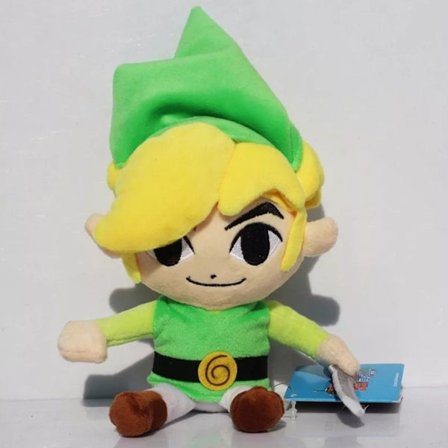 Legend of Zelda Toon Link - Plysjfigur Kosedyr Kosedyr - Plysj 17 cm NY KLB