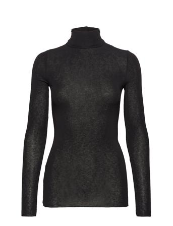 Anna L/S Wool Turtleneck Kilpikonnakaulus Poolopaita Musta Gai+Lisva