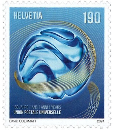 Schweiz - UPU 150 år - Postfrisk frimærke