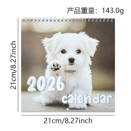 Kalender A4 spiral bordskalender A5 innersida kalender 2026