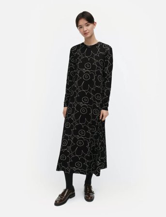 Marimekko Kolmin Piirto Unikko - Black - XS