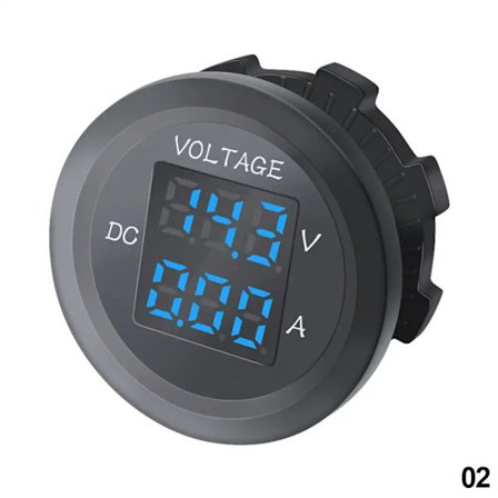 Rød Grøn Blå DC 12V-24V Panel LED Digital Voltmeter Amperemeter Bil Motorcykel Spændingsstrømsmåler Spændingsdetektor Tester Monitor~05762