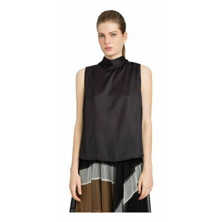 Twinset Sleeveless Tops Sort, Dame