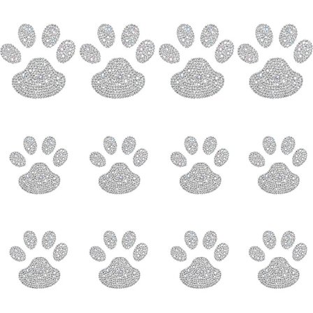 12 Sæt Bil Krystal Potestikker Rhinestone Potestikker Bling Hund Potteaftryk Bil [XH]