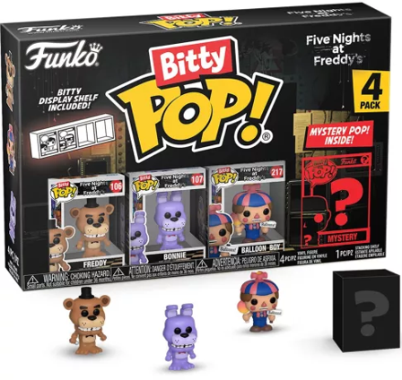 FIVE NIGHTS AT FREDDY'S - Bitty Pop 4 Pack 2.5cm - Freddy