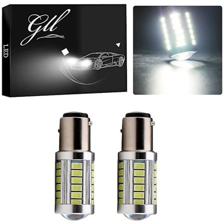 2 kpl valkoista 1157 LED-polttimoa P21w/5w Bay15d 2057 2357 7528 LED-polttimot