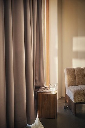 Jotex - Maßgeschneidert Raumverdunkelnder Vorhang Braun - ESTELLE - Kaufe Gardinen nach Maß bei Jotex