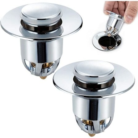 Diskhonsskydd, avlopp, anti-stoppventil med anti-stoppfilter för diskbänkar med 34-40 mm öppning.