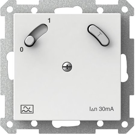 Schneider Electric Exxact WDE002389 Jordfeilbryter innfelt, med testknapp, Stikkontakter & kabler